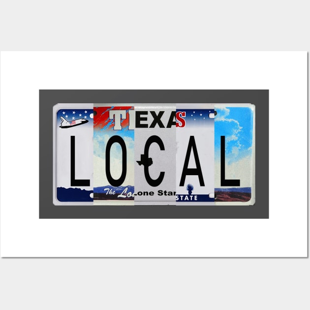 Texas Local License Plates Wall Art by stermitkermit